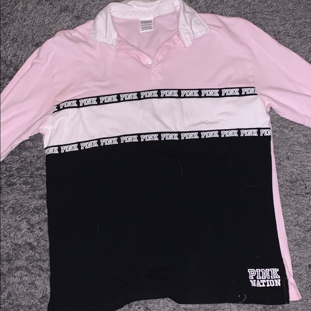 VS Pink Crew Long Sleeve